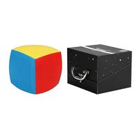 Racocou Cubo de Velocidad, magnético, Juguete Rompecabezas, Adecuado para niños y Adultos, Fines educativos, Alivio del estrés, ejercita el Pensamiento lógico,Gris