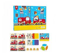 Racocou Juego de Mesa de Rescate para niños, Material Educativo para el reconocimiento de Colores, Entrenamiento de Pensamiento Inicial, Juguete Educativo, Competencia para múltiples Jugadores