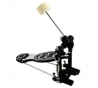 Racocou Pedal de Bombo Pedal de Golpe Simple con Cadena Doble Ajuste Universal para Adultos Principiantes Incluye Maza y Base Antideslizante