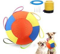 Racocou Pelota de pastoreo para perros, resistente al desgarro, pelota de entrenamiento con cuerda para pastor, ganado, perro y todas las razas grandes, juego interactivo al aire libre, XXS