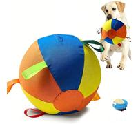 Racocou Pelota de Pastoreo Resistente a Desgarros para Perros Pelota de Entrenamiento Interactiva con Correas para Razas Grandes Juguete para Juego al Aire Libre para Perros Pastor y de Ganado,XXS