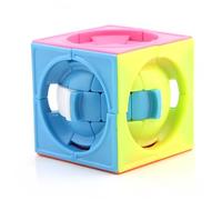 Racocou Pelota mágica de Colores Negra, Cubo mágico 3x3 de Forma Especial, Juguete Educativo y de Entretenimiento, Adecuado para educación y Alivio del estrés Creativo.,Negro