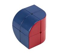 Racocou Prisma triangular de segundo orden, cilindro irregular de color sólido de segundo orden, cubo de velocidad irregular, juguete educativo antiestrés (56*56 mm), desarrolla la inteligencia,Latón