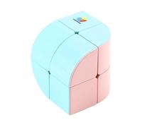 Racocou Prisma triangular de segundo orden, cilindro irregular de color sólido de segundo orden, cubo de velocidad irregular, juguete educativo antiestrés (56*56 mm), desarrolla la inteligencia,Negro