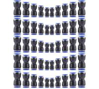 Ráconectores de Aire | Juego de 50 Unidades de Acoplamientos de Aire de Conexión Rápida | Acoples Resistentes a Alta Presión para Tuberías de Compresor Automoción HVAC Marina