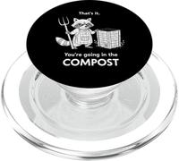 Racoon Eso es Todo Vas en el Humor de jardinería Compost PopSockets PopGrip para MagSafe
