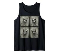 Racoon in Sunglasses Funny Photobooth Selfie Animal Lover Camiseta sin Mangas