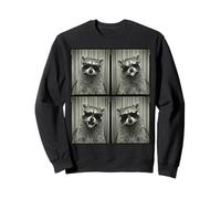 Racoon in Sunglasses Funny Photobooth Selfie Animal Lover Sudadera