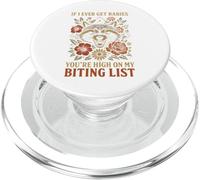 Racoon SI Alguna Vez Tengo Rabia, estás en lo Alto de mi Lista de mordeduras PopSockets PopGrip para MagSafe