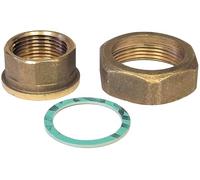 Racor 2 piezas hembra-hembra latón con junta 2 3/4" a 2"