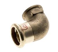 Racor a presión codo 90deg - 22mm Hembra & Rp 1/2'' Hembra - Aleación de cobre