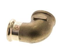 Racor a presión codo 90deg - 22mm Hembra & Rp 3/4'' Hembra - Aleación de cobre