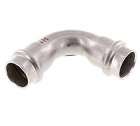 Racor a presión codo de 90 grados - 18 mm hembra - Acero inoxidable