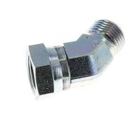 Racor Acodado 45deg G1/2'' Hembra x Macho Acero Alta Presión 60° Cono 300bar (4215.0psi) Hidráulico