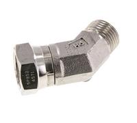 Racor Acodado 45deg G1/2'' Hembra x Macho Acero Inoxidable Alta Presión 60° Cono 300bar (4215.0psi) Hidráulico