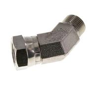 Racor Acodado 45deg G3/8'' Hembra x Macho Acero Inoxidable Alta Presión 60° Cono 325bar (4566.25psi) Hidráulico
