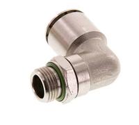 Racor de 16mm x G3/8'' 90deg con rosca macho Latón FKM Giratorio