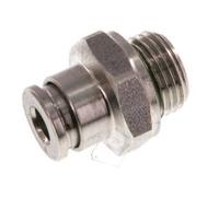 Racor de 4mm x G1/8'' con rosca macho Acero inoxidable FKM