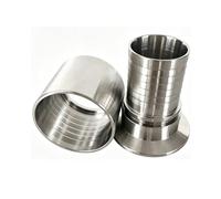 Racor de acero inoxidable con boquilla para, Adaptador hidráulico de acero inoxidable 304, espiga for manguera 38 mm a abrazadera K50.5/K64, resistente al ácido y a la corrosión(K64mm-47mm-68mm)