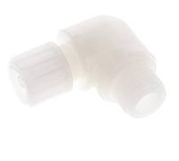 Racor de compresión codo 12x6mm & G1/2'' PVDF con rosca macho 10 bar PVC y PA