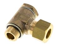 Racor de compresión de latón de 12 mm y G3/8'' con rosca macho 75 bar Acero zincado/NBR DIN EN 1254-2