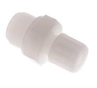 Racor de compresión recto de PVDF 8x6 mm y G1/2'' con rosca macho 10 bar