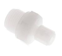 Racor de compresión recto de PVDF de 6x4 mm y G1/2'' con rosca macho 10 bar