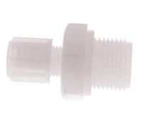 Racor de compresión recto de PVDF de 6x4 mm y G3/8'' con rosca macho 10 bar