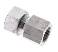 Racor de corte recto de acero inoxidable 18L y M22x1,5 con rosca hembra 315 bar ISO 8434-1