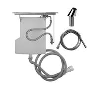 Racor de manguera Gessi Securflex, CONO, para banco de azulejos, anchura mínimo>100 mm, 735, 01772279, Color: Blanco CN