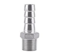 Racor Manguera Acero Inoxidable SS304 Rosca BSP Macho(3/8 * 12mm)