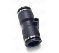 Racor neumático de 2 vías con conexión rápida de e Codo en T de PU 2-4 vías, empuje cruzado for conectar el conector aire neumático, 1/8-5/8 pulgadas, Multicolor(Pu,1l4 Inch)