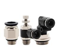 Racor neumático for manguera PC PL SL con anillo de sellado, conector for tubo de aire G1/8 G1/4 G3/8 G1/2(4-02 (4mm-1l4),SL)