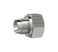 Racor reductor, largo, G 3/8 A, G 1/2 I, SW 24, acero inoxidable 1.4571, presión de trabajo máx. 60 bares, temperatura de funcionamiento Máx. 150 °C.