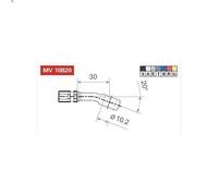 Racor, tubo de freno TRW MV10B20G
