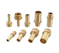 Racores de empalme con espiga de latón, Espiga for manguera de latón a adaptador macho NPT múltiple(100 Pcs,Barb 14mm-1I2)