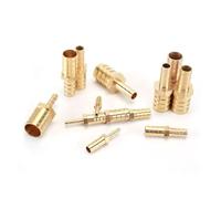 Racores de empalme con espiga de latón, Kit de empalmador púas for manguera recta 2 vías latón, 6 mm x 3 mm-20 10, for aire, combustible, aceite, paquete 5(8mm*5mm,5pcs)