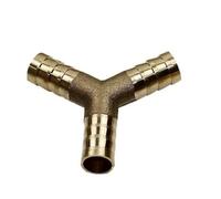 Racores de empalme con espiga de latón, Kit de reparación manguera púas latón for agua, combustible, aire, 6-19mm, paquete 5 o 10 piezas(Y-type Interface 12mm,5pcs)