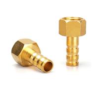 Racores de empalme con espiga de latón, Paquete de accesorios for manguera latón, 2 tamaños, púa 6 mm a 19 y rosca hembra BSP 1/8 "-1/2"(1/2,6mm Barb)