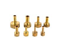 Racores de latón con espiga para manguera, Pack Of 2 Brass Pneumatic Pagoda Hose Barb Connector Female NPT Thread Multiple Sizes(45720,12mm)