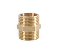 Racores de latón para mangueras, Accesorio de tubería reductor hexagonal de latón, rosca de 1/8, 1/4, 3/8, 1/2, 3/4 y 1 pulgada, adaptador de cobre, conector de acoplamiento igual, junta de plomería(0