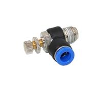 Racores Push to Connect 5/10 piezas SL Modelo Conexiones rápidas Acoplamientos neumáticos M5 Válvula de mariposa 1/8" 1/4" 3/8" 1/2" 4 6 8 10 12 mm Tubo de manguera ajustable(SL6-M5,5pcs)