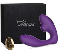 racys Dog, One Size Pro - Vibrador para chupar clítoris y consolador de punto G con 10 patrones fuertes de succión y vibración para el orgasmo femenino definitivo