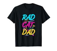 RAD Cat Dad | Chiste de los Padres del Gato de la generación X Baby Boomer Camiseta