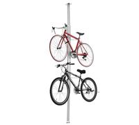 RAD Cycle Products Rack-Adjustable Aluminum Bicycle Hanger for 2 Bikes-Floor to Ceiling Tension Mount Bike Storage or Display-Extends from 7-11ft by RAD Cycle Portabicicletas, Unisex, Negro, M