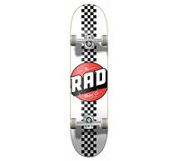 RAD Monopatín Unisex para Adultos, diseño de Rayas, Color Blanco, 7,75 Pulgadas