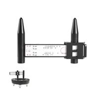 RAD PCDS Dispositivo de medición | Manómetro PCDS de 8 LAG, modelos de tornillo de rueda/llanta negra, dispositivos de medición, herramienta de línea PCDS para medir los datos PCD de automóviles y