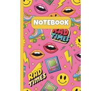 Rad Times Grid Notebook - Retro Skates & 90s Vibes Squared Paper: Colorful Roller Disco Journal with Graph Pages | 6x9", 110 Pages | Kawaii Pink Fun for School or Notes