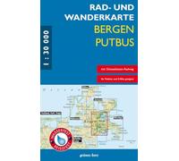 Rad- und Wanderkarte Bergen-Putbus: Mit Ostküsten-Radweg. Wasser- und Reißfest.