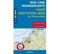 Rad- und Wanderkarte Darß, Rostocker Heide bis Warnemünde: mit Ostseeküsten-Radweg (Wasser- und reißfest)